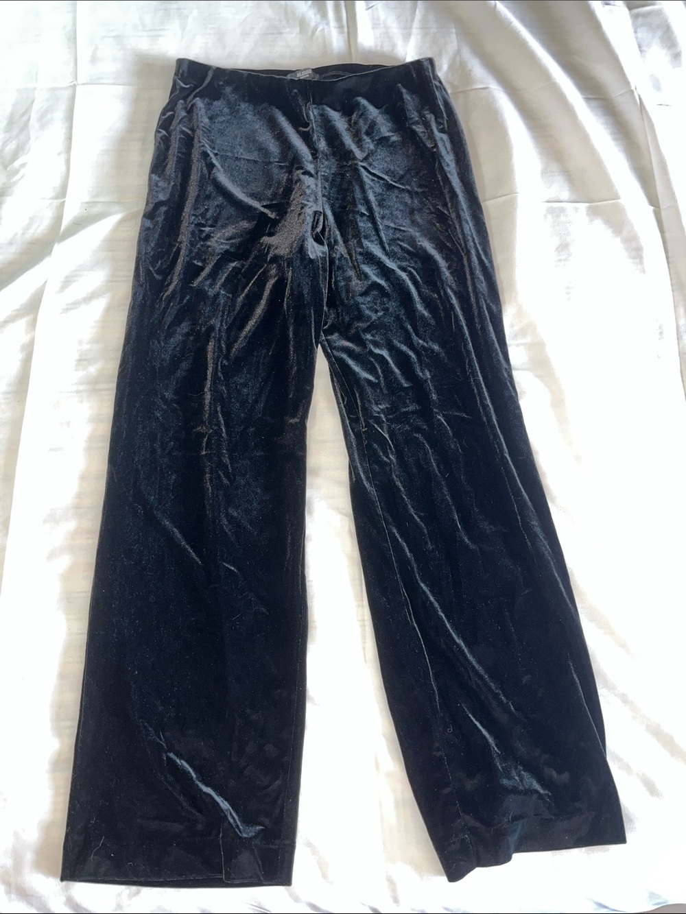 Alfani‎ Black Velvet Wide Leg Pants P/M